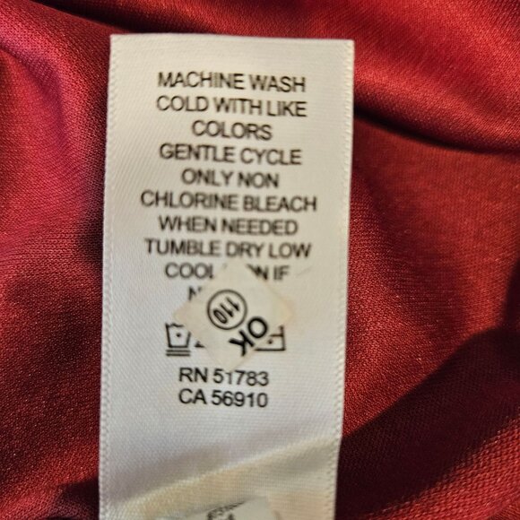 Maurices Floral Burgundy Peplum Blouse XXL Career Feminine peplum office floral - Picture 13 of 14